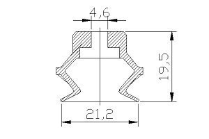 真空吸盘PBG系列  双层式厚唇吸盘