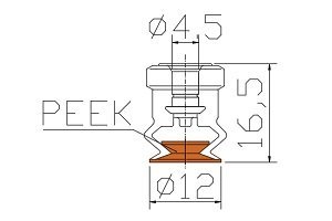 工程塑胶(PEEK)真空吸盘