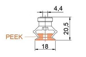 工程塑胶(PEEK)真空吸盘