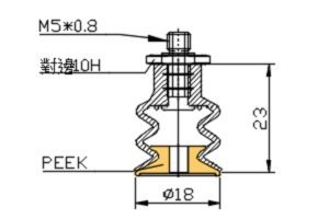 工程塑胶(PEEK)真空吸盘