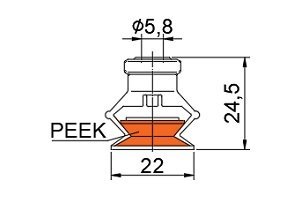 工程塑胶(PEEK)真空吸盘